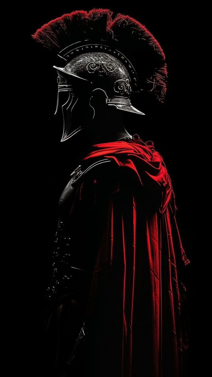 Spartan helmet and red cape on dark background, symbolizing strength and the importance of Smarter Gym Nutrition. More at https://karanblog.in/.